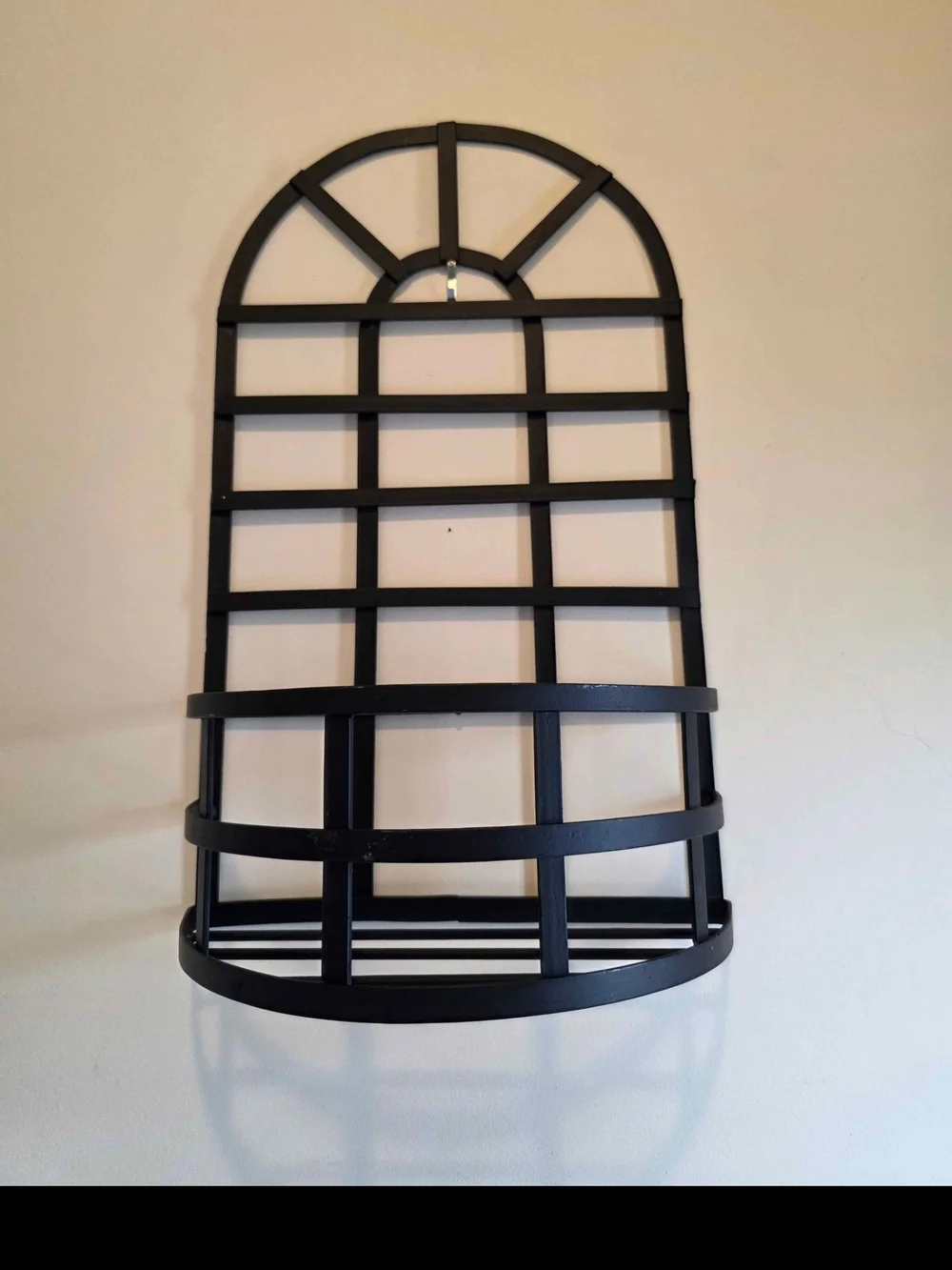 Black Metal Wall Planter/Shelf